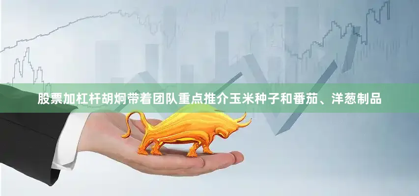 股票加杠杆胡炯带着团队重点推介玉米种子和番茄、洋葱制品