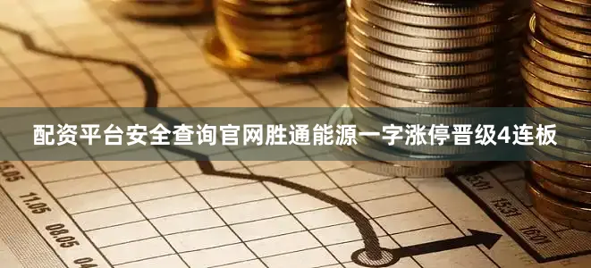 配资平台安全查询官网胜通能源一字涨停晋级4连板